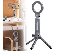 AluGrip 360° Adjustable Phone Mount | Universal Clip-On Stand Modular Desk-to-Tripod System - For Live Streams, Car Dashboards & Multi-Device Workstations