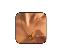 Aluinn Gold Horseshoe necklace for Women Cute Small Luck Pendant Choker Chain Necklace Trendy Necklaces for Women Gold Jewelry Gift