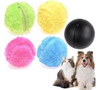 Alulayu Automatic Rolling Dog Ball, Interactive Self-Moving Toy with 4 Replaceable Ball Covers for Indoor/Outdoor Play - Stimulating Exercise & Training Tool for Dogs' Mental Engagement