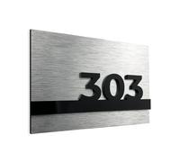 ALÚMADESIGNCO Personalized door number sign - Modern Hotel Numbers - Apartment Numbering Signs - Hotels Room Signage - Custom Acrylic/Metal Plates