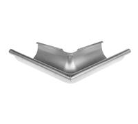 Alumasc Infinity Steel Rainwater 90deg External Angle (Inc Union Connectors) 125mm - Galvanised