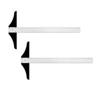 Alumicolor 18-inch Non Slip Standard Aluminum T-Square for Art Framing & Drafting, Pack of 2