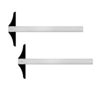 Alumicolor 24-inch Professional Aluminum T-Square for Art Framing & Drafting, Silver, Pack of 2