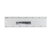 Alumicolor Aluminium 24-Inch Ruler with Non-Slip Backing, Silver