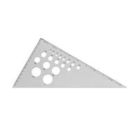Alumicolor Aluminum 10 Inch Calibrated Drafting Triangle, 30/60/90 Degree