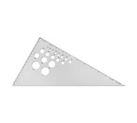 Alumicolor Aluminum 12 Inch Calibrated Drafting Triangle, 30/60/90 Degree