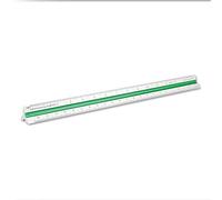 Alumicolor Aluminum Mechanical Metric Color-Coded Solid Drafting Scale, 30CM, Silver