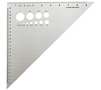 Alumicolor Ludwig Precision 10" 45-90-Degree Aluminum Drafting Triangle, 83110
