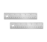 Alumicolor Stainless Steel Ruler Value Pack, Silver, 6IN - Pack of 2
