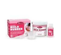 Alumilite Amazing Mold Rubber, 2/3 lb. Fast-Curing Silicone for Mold Making, Soap, Wax, and Chocolate, High-Detail Tin-Cure Rubber for Casting Projects, Strong Tear Resistance, Easy Pour, No Degassing