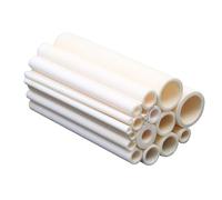 Alumina Ceramic Insulation Tube High Temperature 99% Al2O3 Ceramic Insulation Tube 100mm Single Bore 2 Pcs Multiple Sizes(6x12mm)