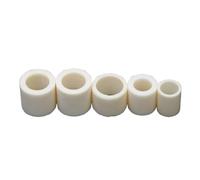 Alumina Porcelain Pipe, Pack of 5 High-Temp Resistant Alumina Ceramic Tubes Multiple Sizes for Industrial Use(1X2X10mm)