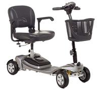 Alumina Pro Lightweight Mobility Scooter - Height Adjustable Large Padded Seat - Aluminium Frame Electric Mobility Scooter - All-Round Suspension - 115 Kg Weight Capacity