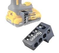 Aluminium 1/4-Inch Hex Bit Holder Compatible with Dewalt Cordless Impact Screwdrivers, Strong Magnetic Drill Bit Sleeve Organiser - Quick Access Side-Mounted Storage for 4 Bits,Right Side