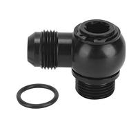 Aluminium 10AN to ORB 10 Car Adapter, an 10 to 7/8in UNF Bolt, High Precision Machined Black Anodized Fitting for Automotive Fuel Systems, Swivel Design for Easy Positioning