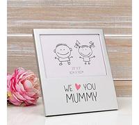 Aluminium 3.5'x5' Photo Frame with Wording - We Love You Mummy