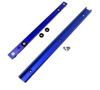 Aluminium 300mm Miter Bar & 400mm T-Track with Predrilled Mounting Holes and Screws, Miter Slot Runner Slider Bars for Table Saw Miter Bar, Crosscut Sled (Blue, 300mm Miter Bar & 400mm Track)