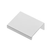 (Aluminium, 32mm Hole centres - 50mm Overall) Edge Mounted Cabinet Pull Trim Profile HEXI Handles for Kitchen Bedroom Bathroom