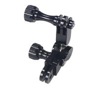 Aluminium 360 Degree Rotating Joint Adapter Mount Compatible for Gopro 13 12 XiaoYi SJCAM SJ4000 Compatible for Insta360 X4 OSMO Action Camera Stand(1xShort 1xLong Scew)