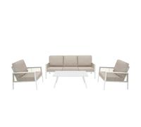 Aluminium 4 Piece Furniture Set Outdoor Garden Sofa Table Chairs 3 Colours
