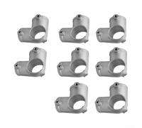 Aluminium 4-Way Pipe Connector 20mm 25mm 32mm Cross Joint for Hose Pipe Connector Tubing Fittings Kit Greenhouse Frame Connectors 8pcs(20mm 8cps)
