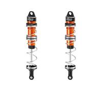 Aluminium 6061-T6 Alloy Front Double Section Spring Shock 125mm For LOSI 1/6 8IGHT-X Super Lasernut 4WD Brushless Buggy RTR-LOS04019 Upgrades - Orange