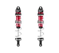Aluminium 6061-T6 Alloy Front Double Section Spring Shock 125mm For LOSI 1/6 8IGHT-X Super Lasernut 4WD Brushless Buggy RTR-LOS04019 Upgrades - Red