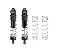 Aluminium 6061-T6 Alloy Progressive Spring Front Shock 132mm For Arrma 1/8 MOJAVE 4X4 4S BLX Desert Truck RTR-ARA4404 Upgrades - Black