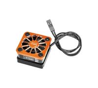 Aluminium 6061-T6 Esc High Speed Cooling Fan 20000 RPM (BL-2S: 3383 & Velineon VXL-3S: 3355R) For Traxxas 1:16 Mini XRT/Mini Maxx / 1:8 Jato 4X4 / 1:10 Slash Mudboss/Ford Fiesta ST Rally - Orange