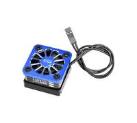 Aluminium 6061-T6 Esc High Speed Cooling Fan 20000 RPM (BL-2S: 3383 & Velineon VXL-3S: 3355R) For Traxxas 1:16 Mini XRT/Mini Maxx / 1:8 Jato 4X4 / 1:10 Slash Mudboss/Ford Fiesta ST Rally - Blue