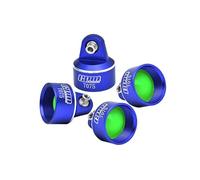Aluminium 7075 Alloy Shock Caps For GPM Optional & Original Shock Absorbers For Traxxas 1/8 4WD Maxx Slash 6S-102076-4/1:10 4WD Maxx-89076-4/1:10 Maxx with WideMAXX-89086-4 Monster Truck - Blue