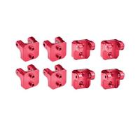 Aluminium 7075-T6 Alloy Front And Rear Upper Shock Mount For LOSI 1/8 LMT 2.0 Grave Digger 4X4 Solid Axle Brushless Monster Truck-LOS04028 Upgrades - Red