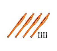 Aluminium 7075-T6 Alloy Lower Link Bar Set For LOSI 1/8 LMT 2.0 Grave Digger 4X4 Solid Axle Brushless Monster Truck-LOS04028 Upgrades - Orange