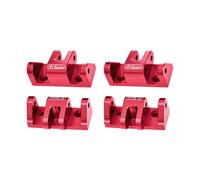 Aluminium 7075-T6 Alloy Lower Shock Mount For LOSI 1/8 LMT 2.0 Grave Digger 4X4 Solid Axle Brushless Monster Truck-LOS04028 Upgrades - Red