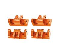 Aluminium 7075-T6 Alloy Lower Shock Mount For LOSI 1/8 LMT 2.0 Grave Digger 4X4 Solid Axle Brushless Monster Truck-LOS04028 Upgrades - Orange