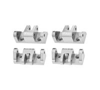 Aluminium 7075-T6 Alloy Lower Shock Mount For LOSI 1/8 LMT 2.0 Grave Digger 4X4 Solid Axle Brushless Monster Truck-LOS04028 Upgrades - Silver