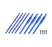 Aluminium 7075-T6 Alloy Upper & Lower Link Bar Set For LOSI 1/8 LMT 2.0 Grave Digger 4X4 Solid Axle Brushless Monster Truck-LOS04028 Upgrades - Blue