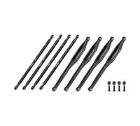 Aluminium 7075-T6 Alloy Upper & Lower Link Bar Set For LOSI 1/8 LMT 2.0 Grave Digger 4X4 Solid Axle Brushless Monster Truck-LOS04028 Upgrades - Black
