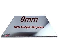 Aluminium 8mm Precision Cast Tooling/Machining sheet/Plate - MULTIPLE SIZE'S & PACK QTY'S - Ideal for 3d Printers CNC beds & precision Machining, extremely tight flatness tolerance.