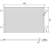 Aluminium AC Condenser VALEO Fits AUDI A6 Allroad Avant 4F C6 S6 4F0260403L