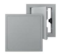 Aluminium Access Panel 300x300mm, Flush Fit Inspection Hatch for Wall & Ceiling, Push-to-Open Maintenance Door, Paintable Plasterboard Revision Flap for Plumbing(Gray,200x300mm)