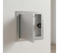 Aluminium Access Panel 300x300mm Square Inspection Hatch Door Push Lock, Flush Fit Plasterboard Access Panel for Wall Ceiling Electrical Plumbing Cover(Gray,45x65cm)