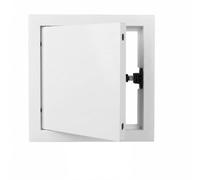 Aluminium Access Panel for Wall and Ceiling Inspection,8×8 inch Magnetic Flush Fit Hatch for Plasterboard, Conceals Meters, Pipes, HVAC Cables, and Wiring Projects(White,300 x400 mm)