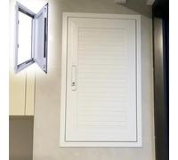 Aluminium Access Panel Waterproof Bathroom, Soundproof Honeycomb Metal Access Door for Plumbing HVAC Mechanical, Lockable Outdoor Access Hatch(White,22x36in(56x91cm))