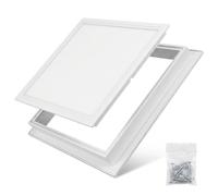 Aluminium Access Panel with Detachable Door - Heavy Duty Metal Inspection Hatch for Plasterboard Ceilings, Flush Fit Removable Trapdoor for Electrical Plumbing & Loft Wires(White,250 x300 mm)