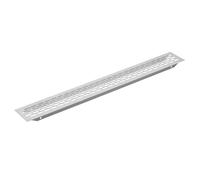 Aluminium Air Vent Grill Plinth Ventilation 484 x 60 Build-in appliances Kitchen Cabinet Airflow Cover for Oven & Fridge, Furniture (Grey)