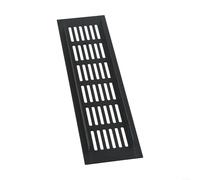 Aluminium Air Vent Grille 260x105mm Black Insect Mesh(60x250mm)