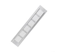 Aluminium Air Vent Grille 50mm Rectangular Wardrobe Silver Aluminium Ventilation Cover 50mm Insect Mesh Wardrobe Air Vent Grille 50mm for Shoe Cabinet Rectangular Air Vent 50mm Aluminum (50x250mm)