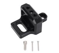 Aluminium Alloy 3 Port Solenoid Valve Mount Bracket for MAC AEM Boost Controller, CNC Machined 6061 - T6 Billet Aluminum Bracket with Hardware Kit for Automotive Turbo (Black)