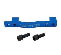 Aluminium Alloy 6061 Disc Brake Adapter Rear 203mm POST MOUNT / PM Frame to POST MOUNT / PM Brake Caliper BLUE compatible with all brands such as SHIMANO, TEKTRO, PROMAX, AVID, FORMULA, etc.